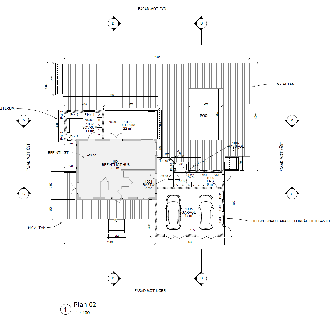 Arkitektritning Plan
