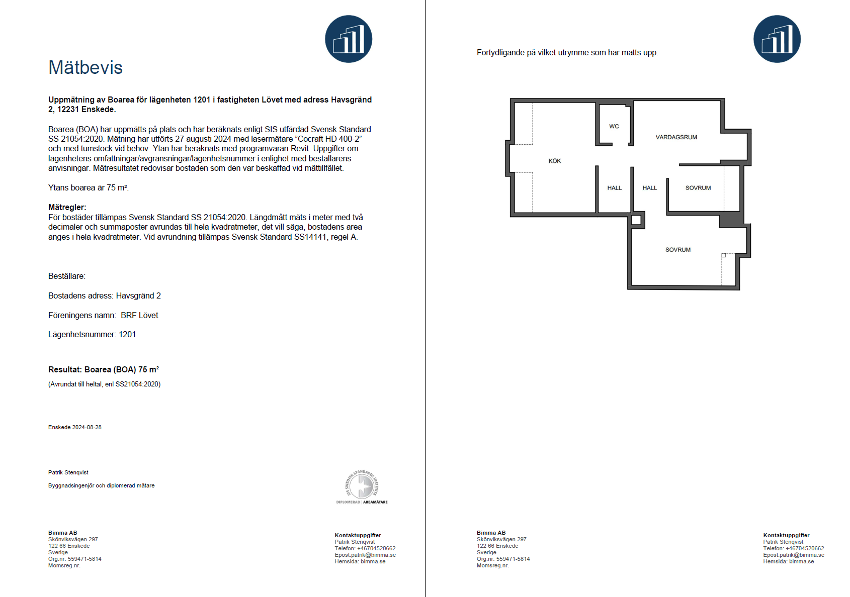 Exempel på mätbevis