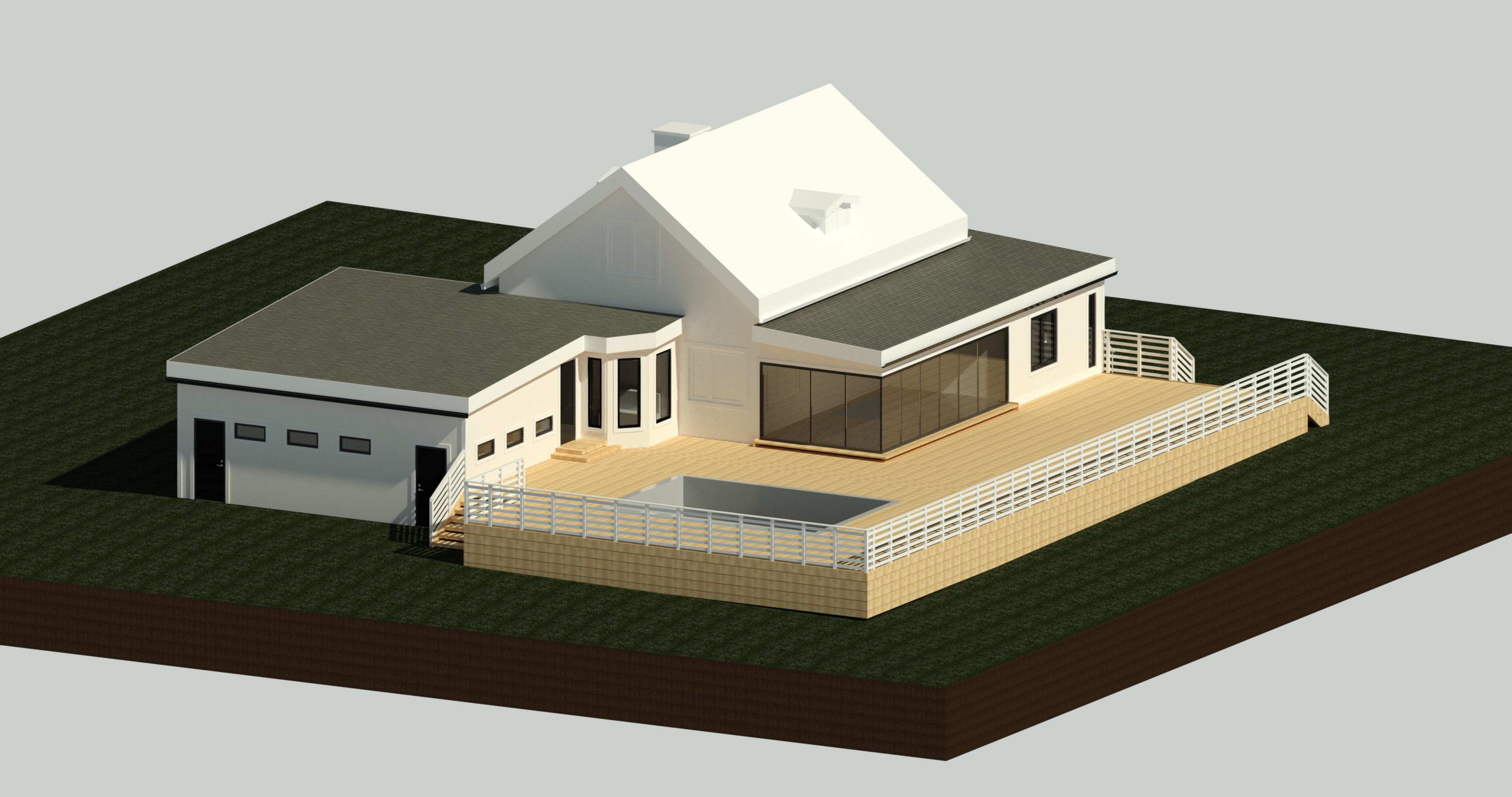 Bygglovshandling för tillbyggnad villa