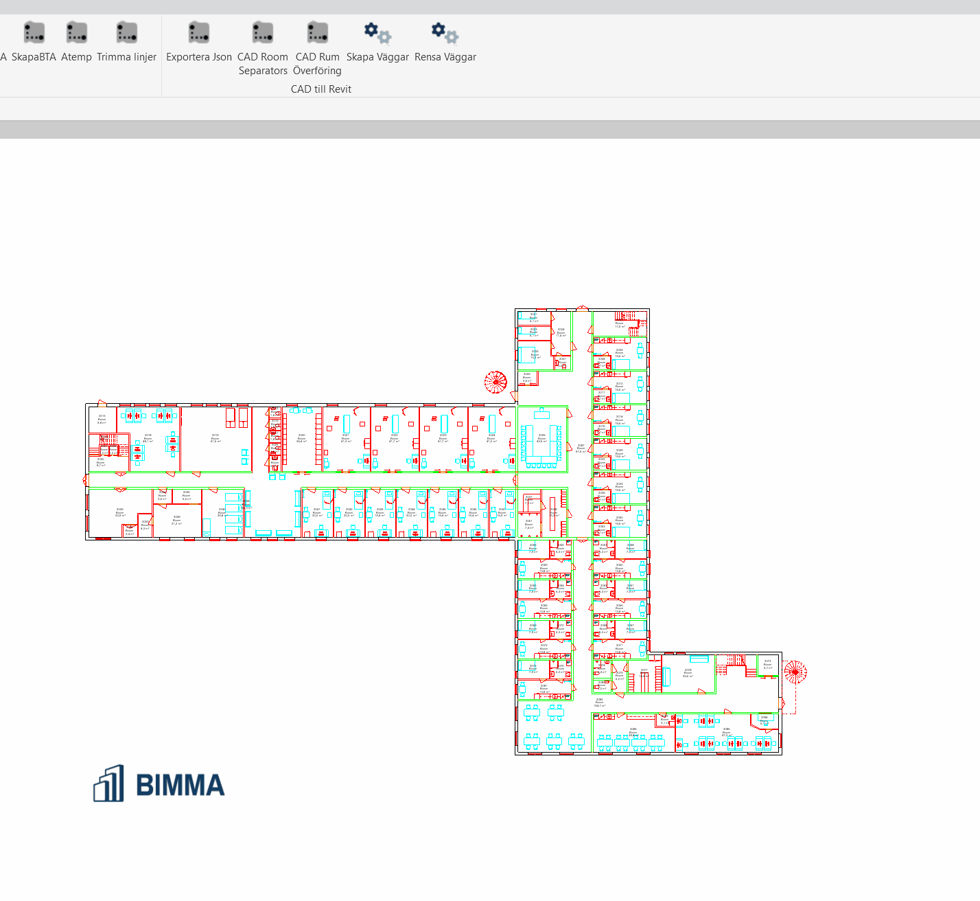 Överför väggar från CAD demonstration